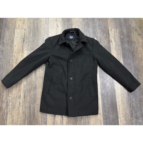 Docker's Men's Wool Blend Pea Coat Size Small - Picture 1 of 8